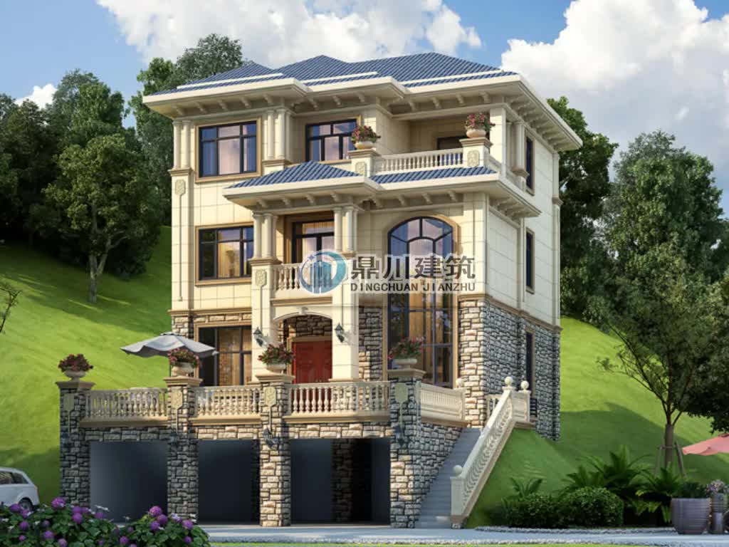 |6栋农村别墅设计，每栋都大气威风，户主在村子里肯定面子十足