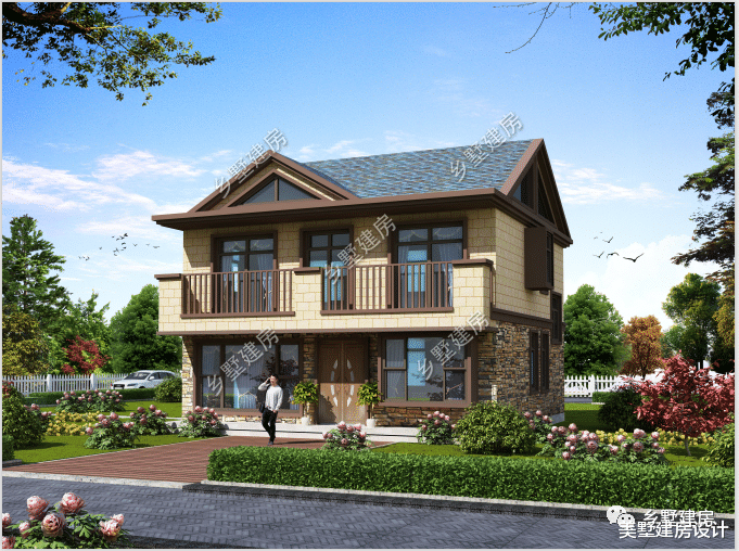 艺术品|占地90平的双层别墅，素净清雅，农村建房的艺术品！