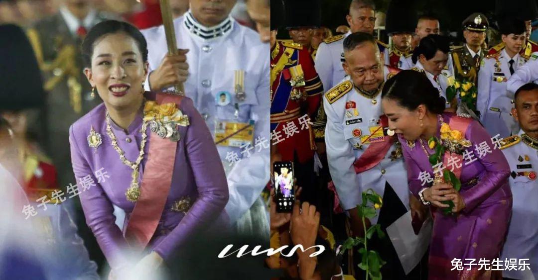 泰國大公主和國王搭車，手扶老爸椅背很貼心，汗流浹背不叫一聲苦-圖4