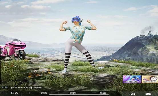 「和平精英」“吃鸡”称得上“0拥有”的两款皮肤，一个背心，一个面罩！