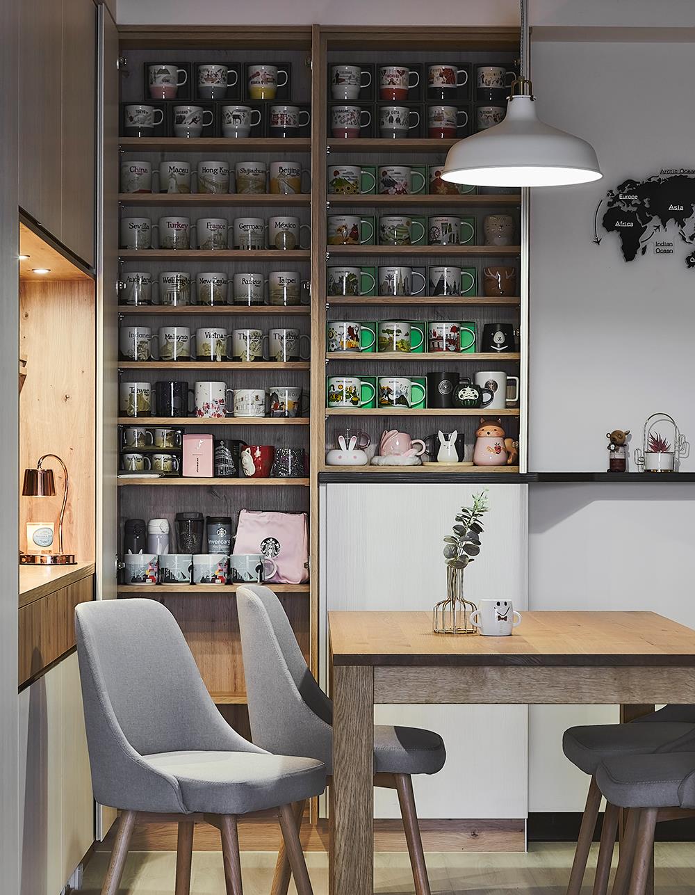 「」73㎡三居室，将旅行记忆全部收藏在家中，简单纯粹的新婚小家！