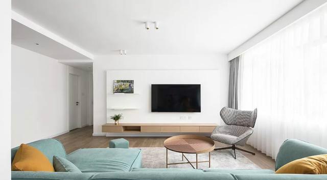 @135㎡婚房,4居改3居,交互式客餐厅,果然越简单越耐看