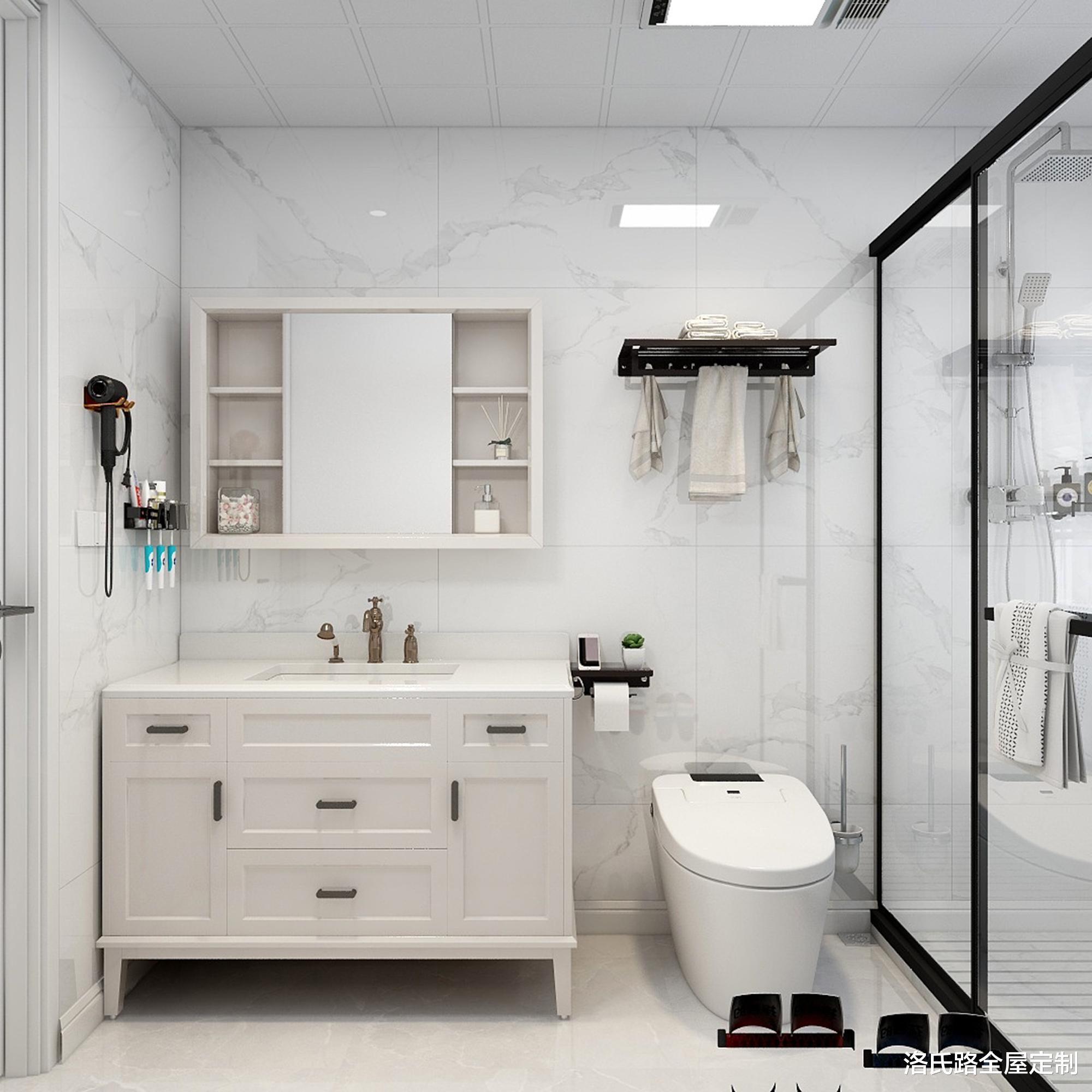 [木工]105㎡美式三居室，如此清爽舒适，没想到家具还可以这样搭