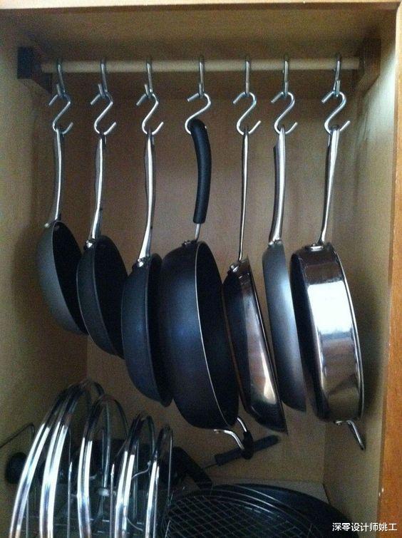 「」把家政阿姨锅具收纳这3招学回家，一竖二插或三挂，厨房整整齐齐