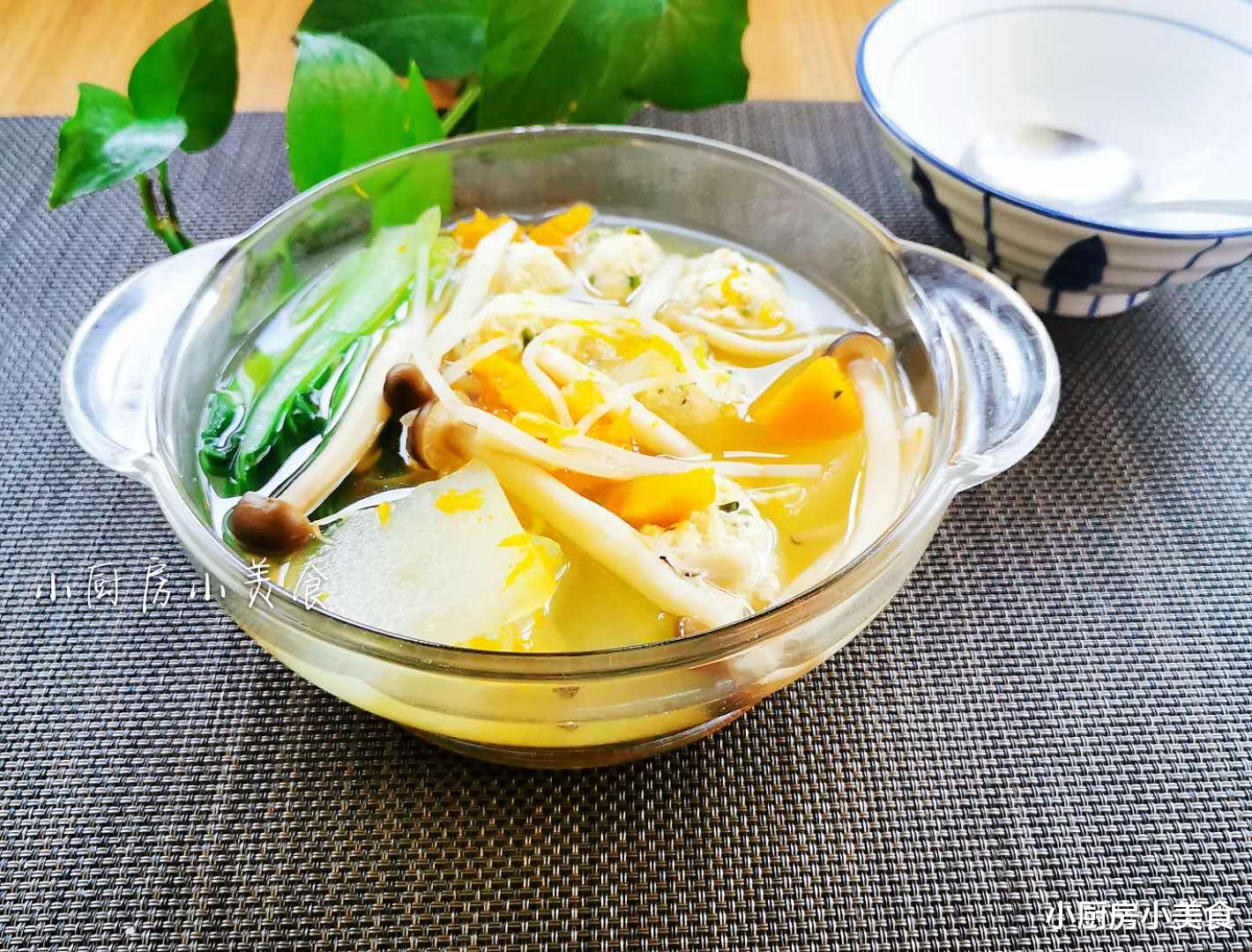 【肉丸】不放一滴油的清汤，吃廋自己，满足嘴巴有饱腹感，不用饿肚子瘦身