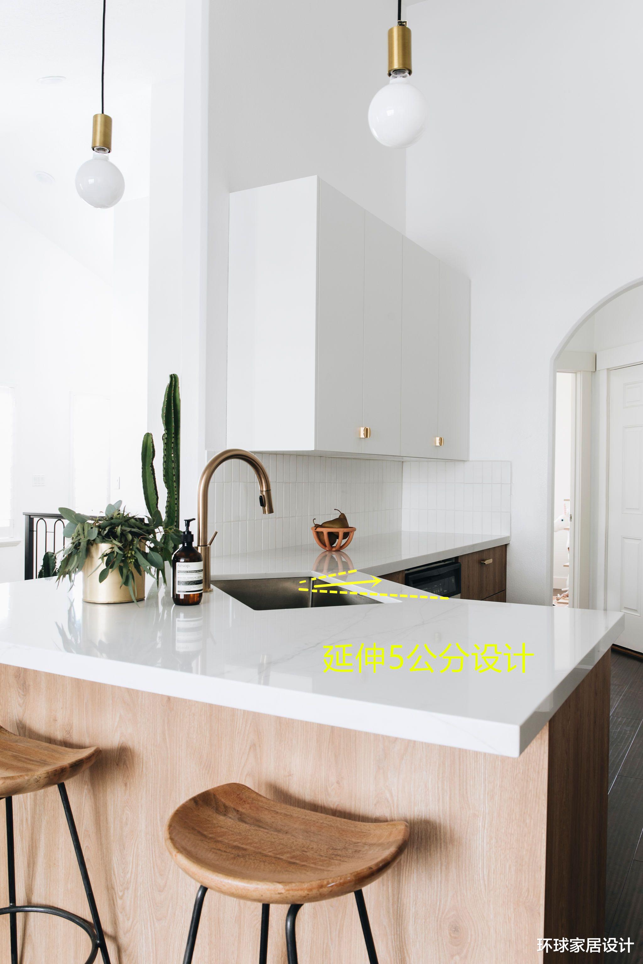 |回家我也这样斜45度装水槽,台面空间充分利用,洗菜置物都方便