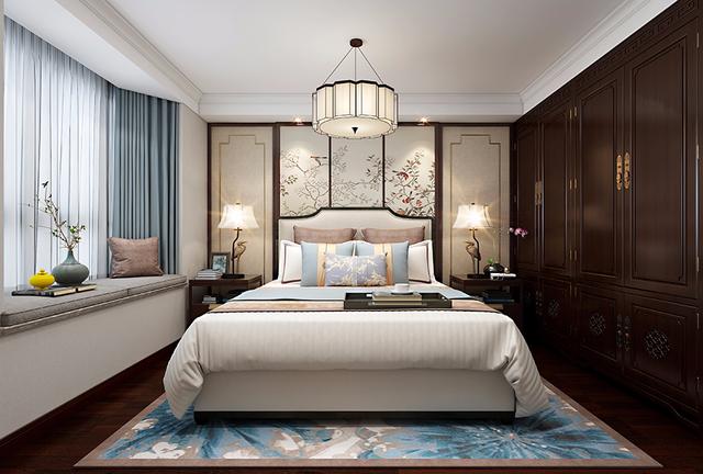 |124平新中式二居室,散发着简洁优雅、唯美大气的层次之美