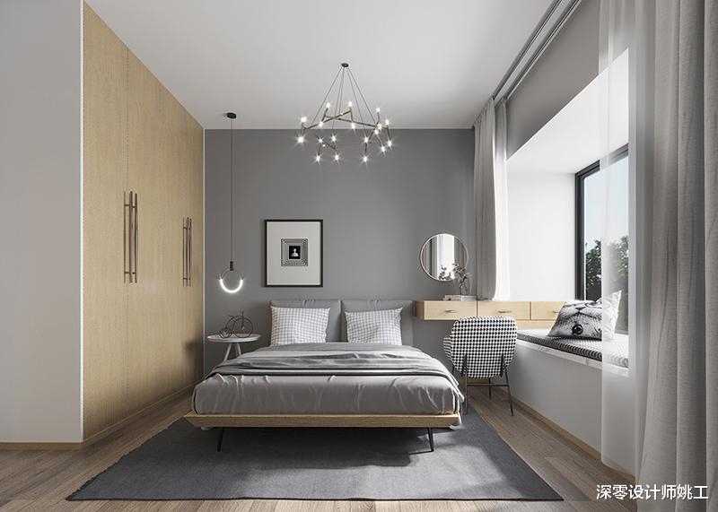 「」真看不出来她家只有87㎡，客厅取消沙发和茶几，一眼望去分外明亮