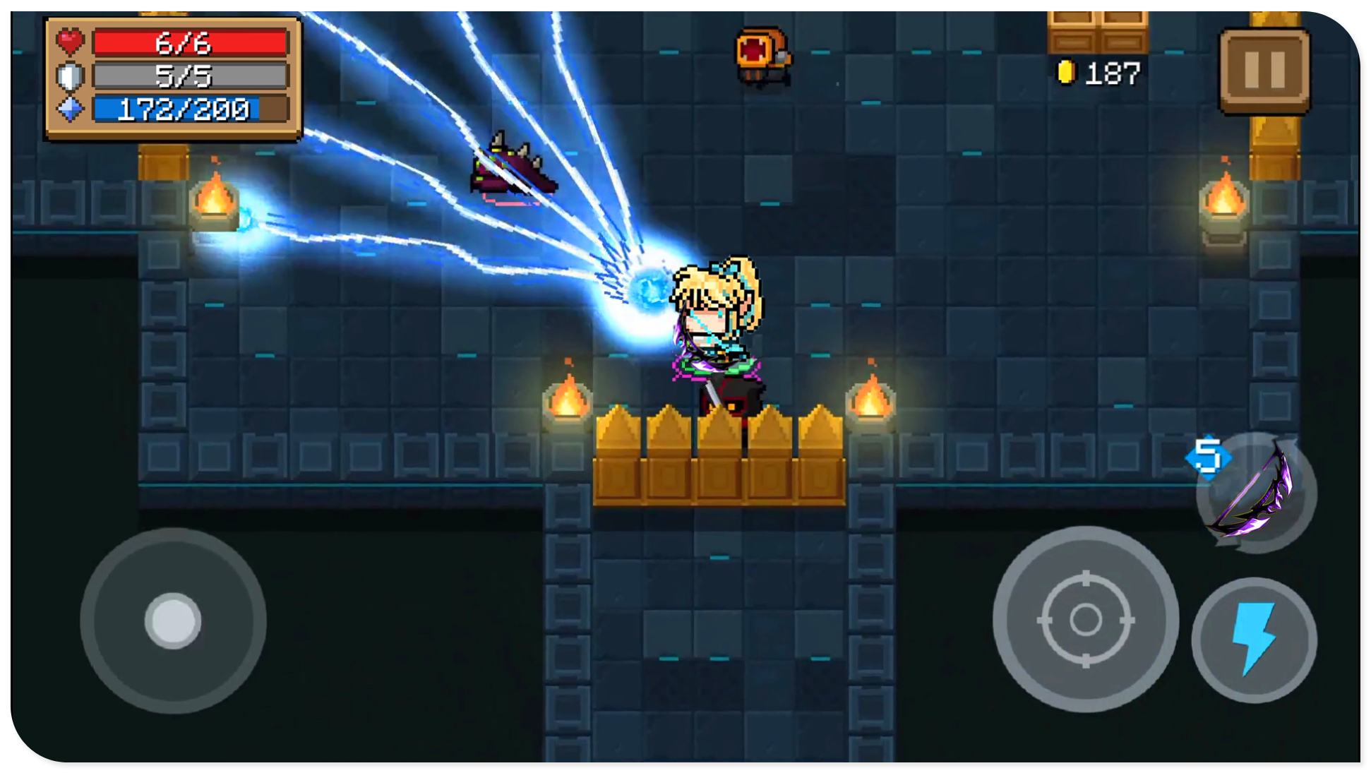 『元气骑士』元气骑士:既然冰火剑能合成雷剑,那么冰火弓能否融合为雷弓呢?