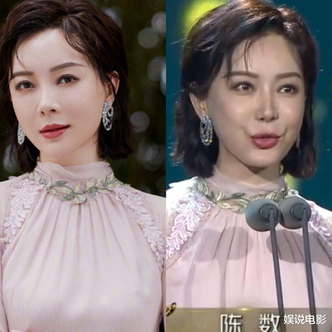 闫妮|四十加女演员离开滤镜一言难尽，闫妮的脸变化大，刘涛殷桃皮肤黑