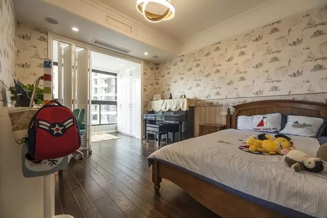 『』140㎡大户型，美式风装修，大儿童房还带阳台，设计也特别实用！