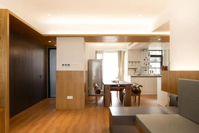 『』108㎡原木风三室装修,实用又惊艳,原木色+开放式厨房超漂亮