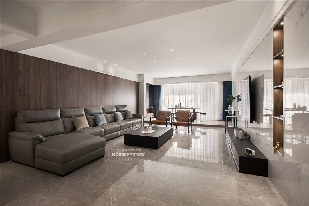 |180平现代简约风,简练稳重,追求自然惬意