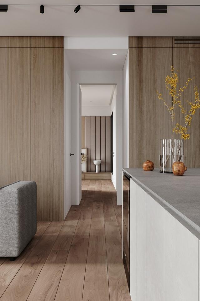 |当现代极简，遇见北欧风，115㎡的私宅设计，入户便有诗意之感