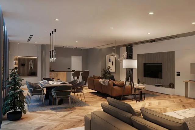 ：高级灰+原木，现代轻奢的质感之美，营造高级而宁静雅致灰色空间