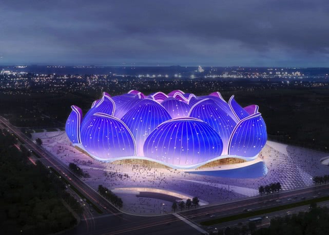 「广州恒大」恒大新球场造价曝光！采用荷花造型原因揭晓，24片花瓣施工难度极大