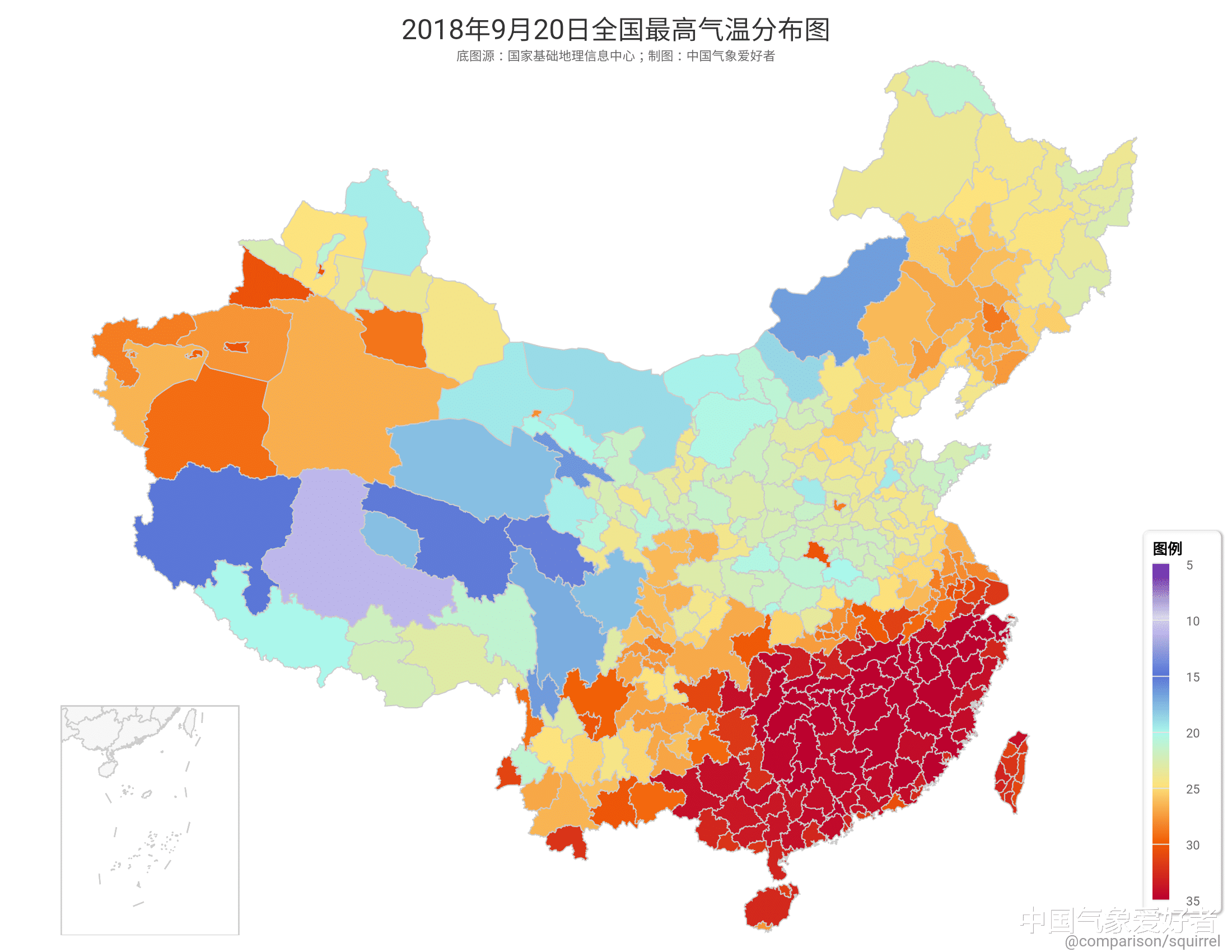 中国气象爱好者|今年秋老虎失踪，拉尼娜在我国生效了？权威数据：多地已偏冷