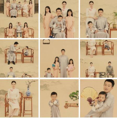 佟大为|佟大为一家五口合照曝光，却被指重男轻女，二胎女儿身份曾引猜疑