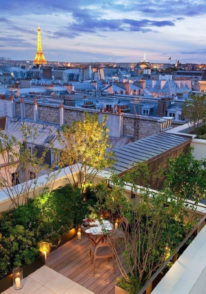 「」13个“露台花园”景观设计,谁说顶楼房不好,送个露台它不香吗?