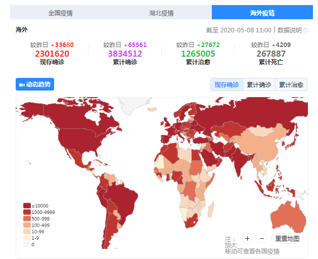 「美国」截止5月8日11时，美国教授揭疫情在美蔓延原因：我们自己的错别再怪别人
