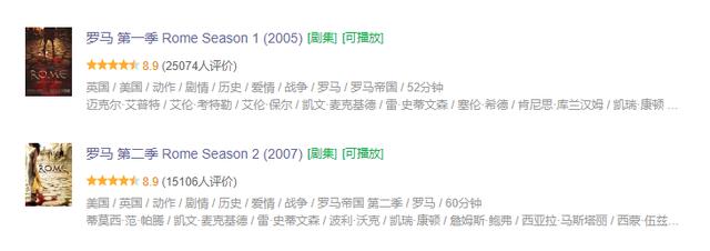[美剧]不弱《斯巴达克斯》，HBO高分史诗美剧《罗马》：一季烧钱一个亿