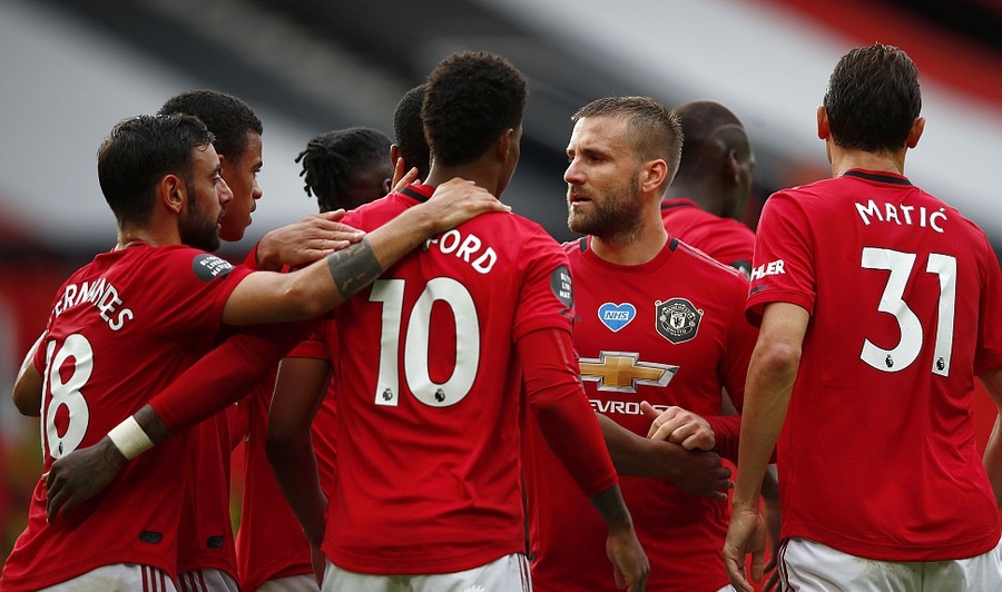 [英超]英超复赛最疯狂一战，43分钟狂轰7球，双核红魔16场不败重回前四