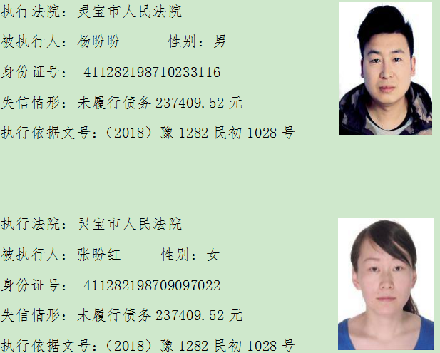 失信被执行人@注意这些人！他们是失信被执行人！