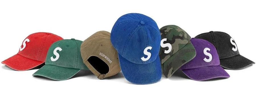 春早割 Supreme Pigment Cap Panel 6 Logo S Print キャップ 春早割 Supreme Pigment Cap Panel 6 Logo S Print キャップ