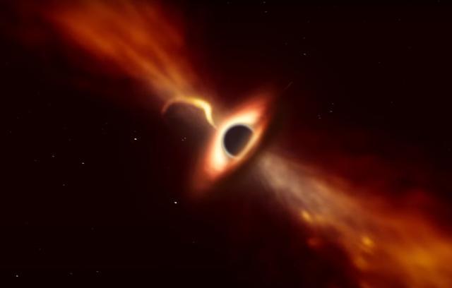 恒星|超级黑洞撕吃一颗恒星，望远镜看到震惊细节，有类人生命就惨了！