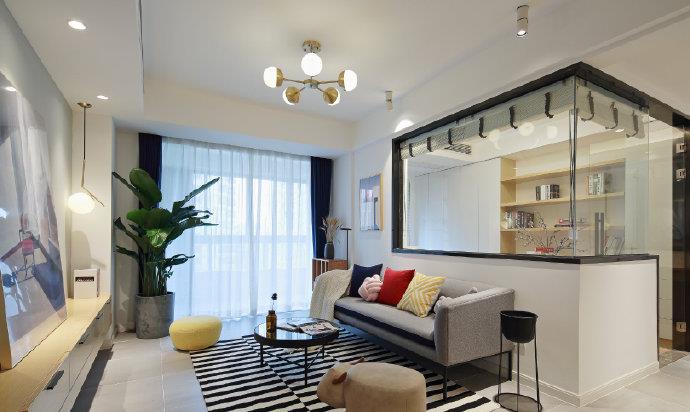 北欧|89平北欧原木风新房,玻璃书房堪称点睛之笔,太喜欢了!