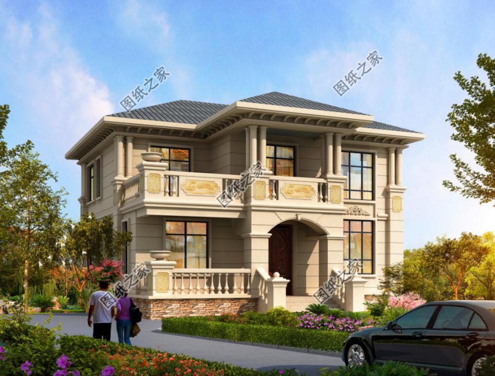 |新款二层小别墅设计图，欧式风格，第三款非常的受欢迎