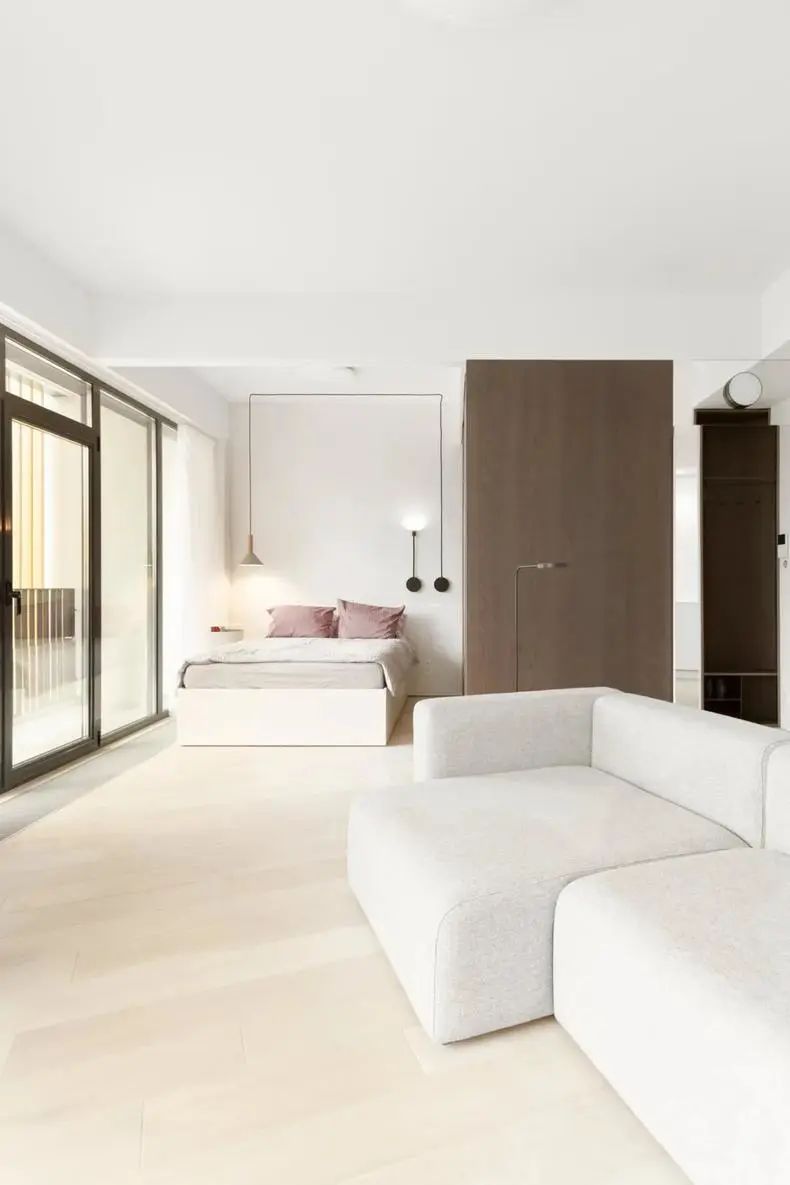 []40㎡简约风单身公寓，布局紧凑但不闭塞，巧妙的设计1㎡都没浪费！