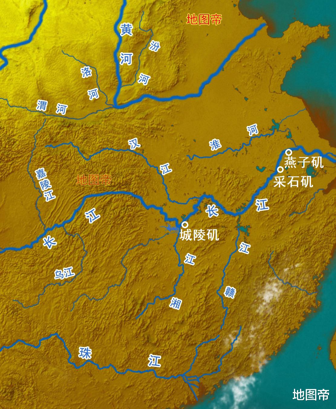 地图帝|长江沿岸石矶众多，城陵矶、采石矶、燕子矶为何能并称长江三矶？