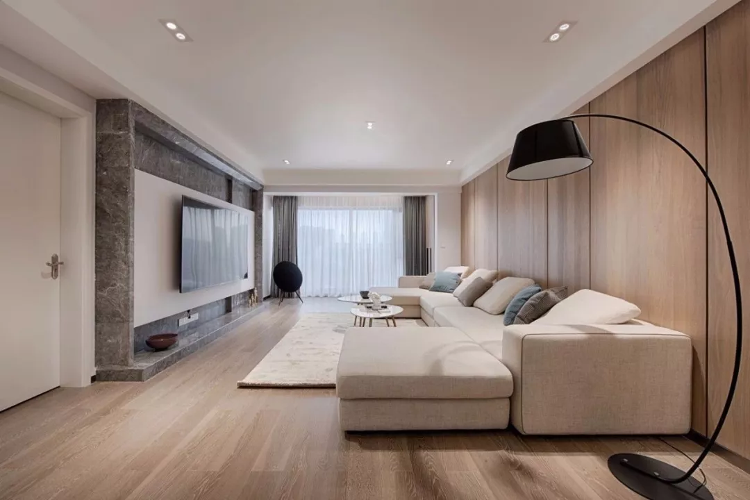 「电视背景墙」巧用木饰面，提升空间档次感！