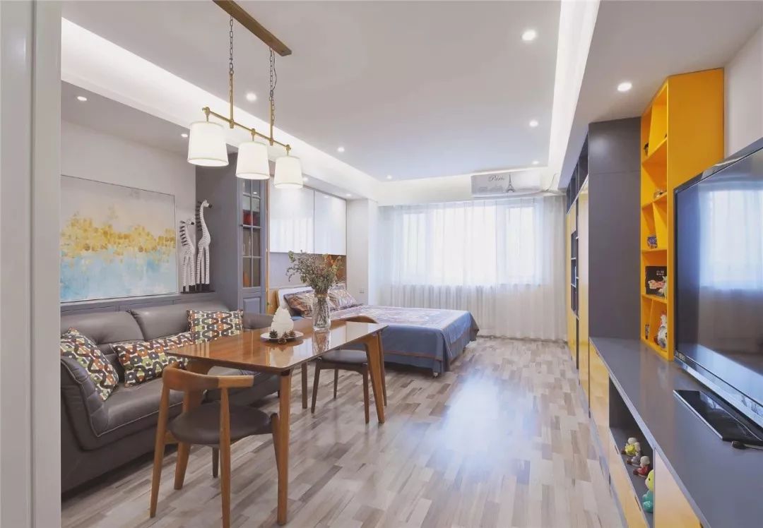 |40㎡一字型单身公寓，小户型反而更温馨舒适！看完只有羡慕的份