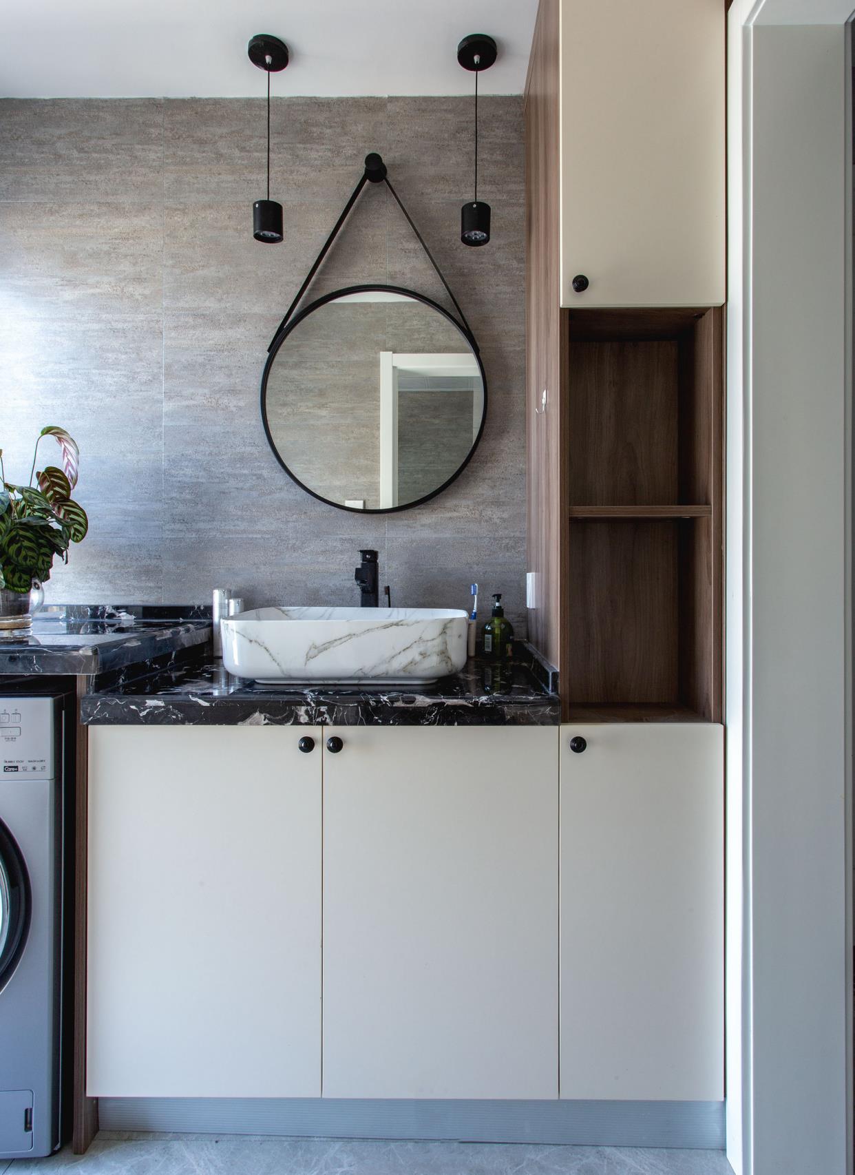 []13个卫生间洗手台设计实景图，拿去参考吧