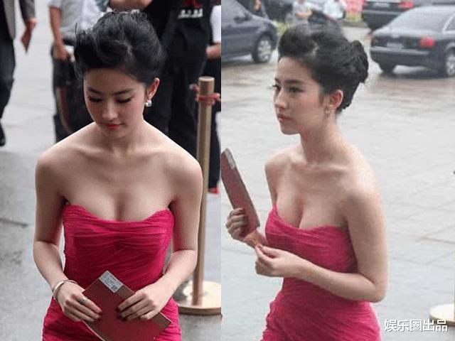 刘亦菲|刘亦菲才是天使面孔魔鬼身材，穿抹裙丰满大气，怪不得晒照会打码