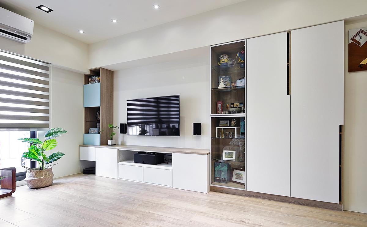 |她家的配色看起来也太干净了！120㎡，柜子和墙面简直是灵魂之笔！