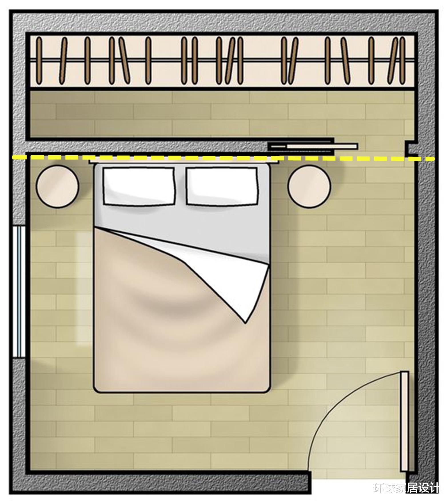 老年小妙招|我怎么想不到，床头留个斜角衣帽间，床斜45°摆，一下收纳翻番