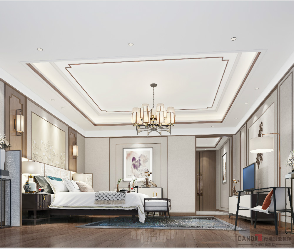 |855m2新中式豪宅设计，装修清雅意境十足，邻居都过来围观了！