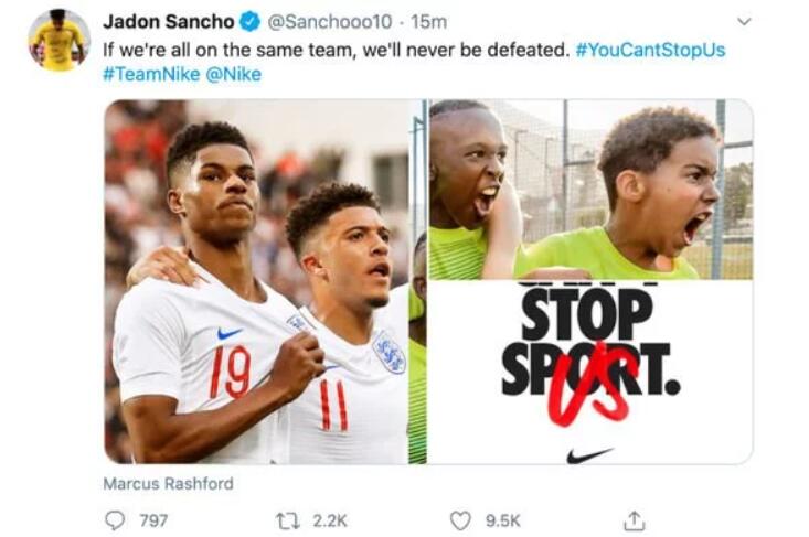 曼联|曼联买桑乔首付或只需6000万!桑乔将穿7号,称与一人同队将无敌