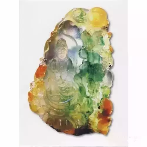 「翡翠」12000买的翡翠原石，一刀切出一片灿烂星空，货主兴奋到飞起！