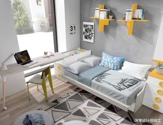 []床外挪20cm不放床头柜，打张窄柜3种用法超省空间，太适合我家了