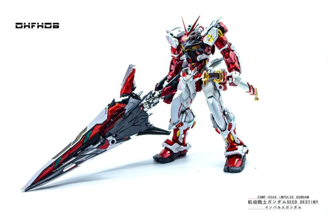 英特尔|高达模型秀:万代 hirm1/100 红异端 某班mb样式大剑 飞行背包