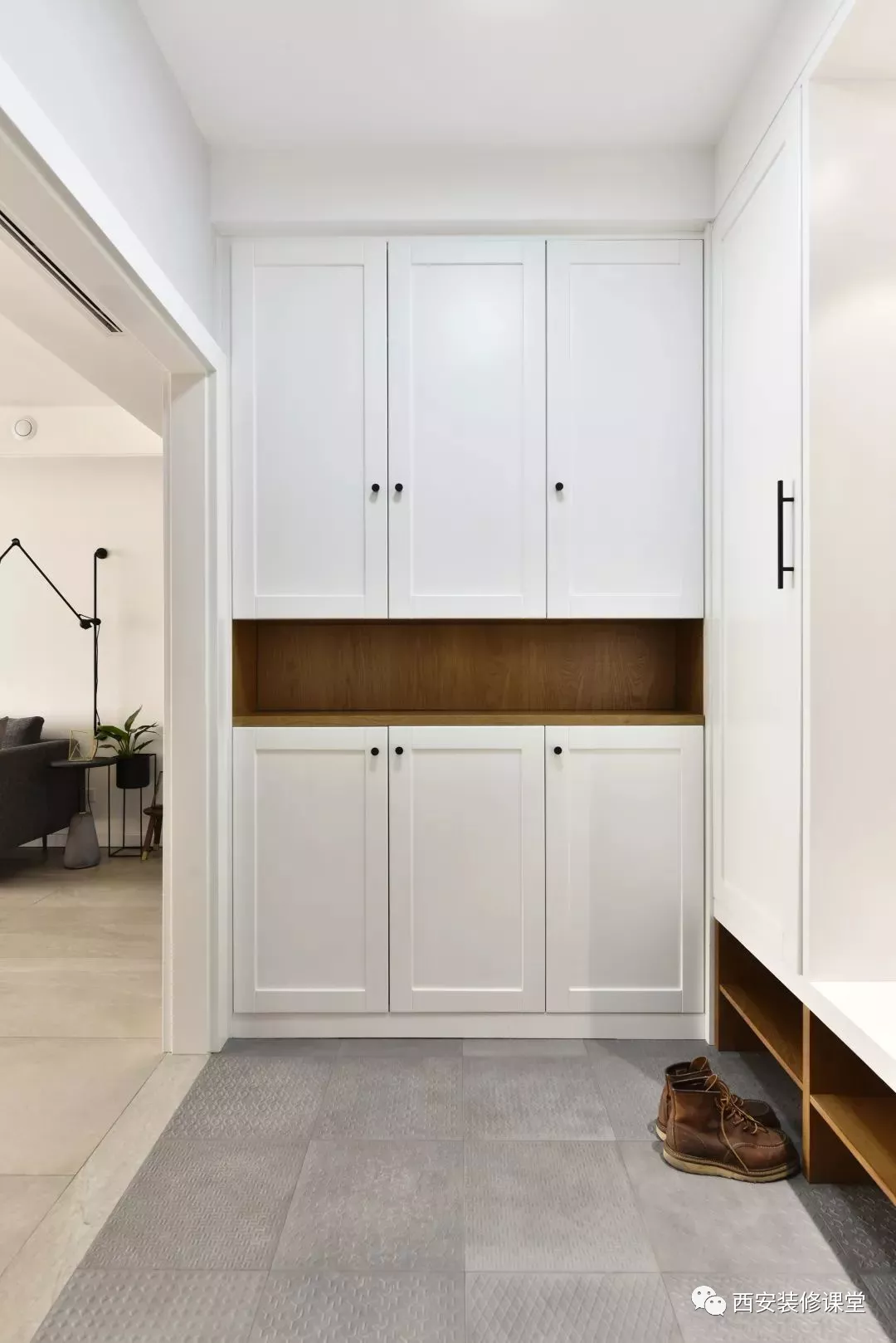 |140㎡开门见厅，新作门厅和衣帽间，打造简约原木风