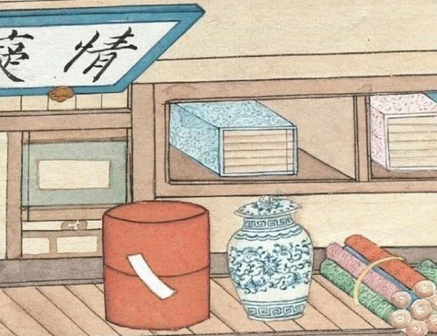 |清朝一幅无名女鬼图,放大10倍后看看她在干嘛?