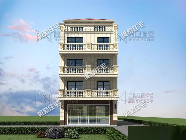 开间8米，也能建出大气势，小宅基地的建房首选