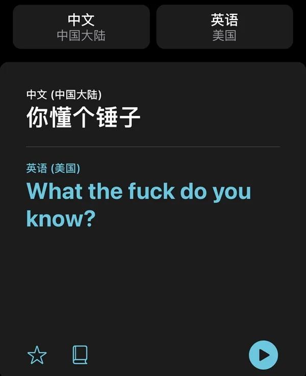 阿里巴巴|IOS14翻译堪称“懂王”,瓜娃子、你懂个锤子...翻译得也太准确了