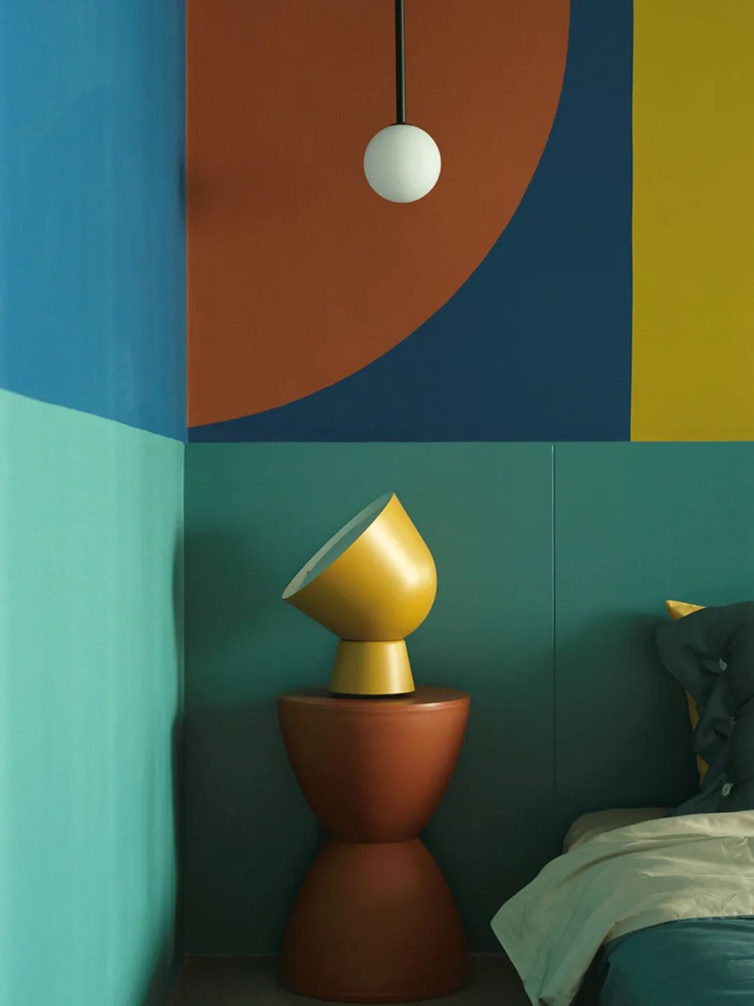 「」59㎡现代摩登，鲜艳大胆的色彩，小资优雅好情趣