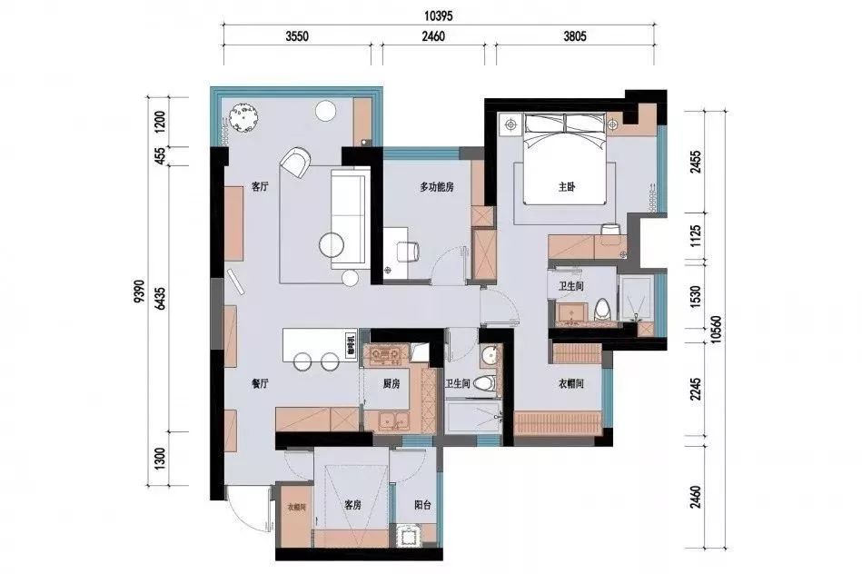 |116㎡北欧风格设计，复古加精致！